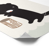 Modern Nursery Beaver Poster - 11 x 8,5 inch (Hoek)