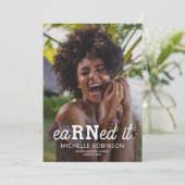 Modern Nursing School afstudeerfeest Kaart (Staand voorkant)