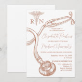 Modern Nursing School afstudeerfeest Kaart (Voorkant / Achterkant)