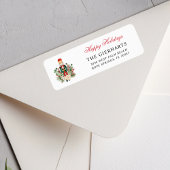 Modern Nutcracker Christmas Holiday Return Address Etiket