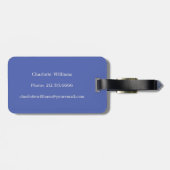 Modern NYC Patroon Groen Aangepaste Naam Bagagelabel (Achterkant horizontaal)