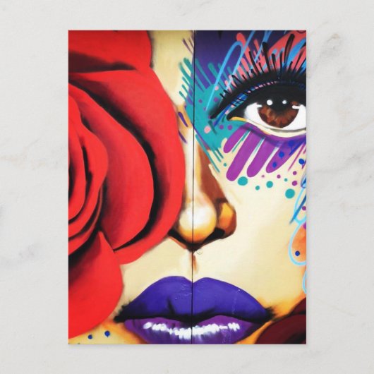 Modern NYC Street Art Briefkaart (Voorkant)