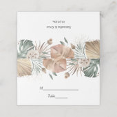 Modern Oasis Waterverf Flowers & Leaves Lijst Plaatskaartje (Buitenkant ongevouwen)