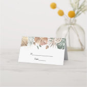 Modern Oasis Waterverf Flowers & Leaves Lijst Plaatskaartje (Voorkant)