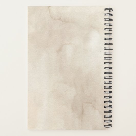 Modern Oasis Waterverf Flowers & Leaves Lijst Planner (Achterkant)