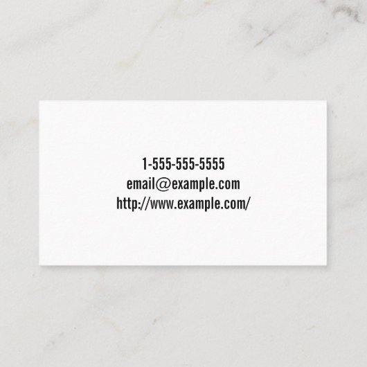 Modern Obstetricisch Visitekaartje (Achterkant)