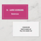 Modern Obstetricisch Visitekaartje (Voorkant / Achterkant)