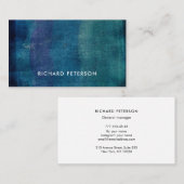 Modern oceaan beachy blauw visitekaartje (Voorkant / Achterkant)