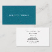 Modern oceaan beachy blauw visitekaartje (Voorkant / Achterkant)