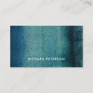 Modern oceaan beachy blauw visitekaartje