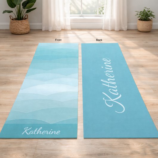 Modern Oceaan Gradiënt Patroon Yogamat