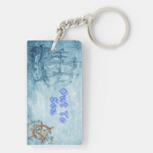 Modern oceaanweer sleutelhanger (achterkant)