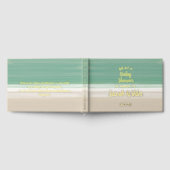 Modern Ocean Beach Baby shower Dank u bericht Gastenboek (Volledig)