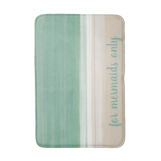 Modern Ocean Beach For Mermaids Only Badmat (Voorkant Verticaal)