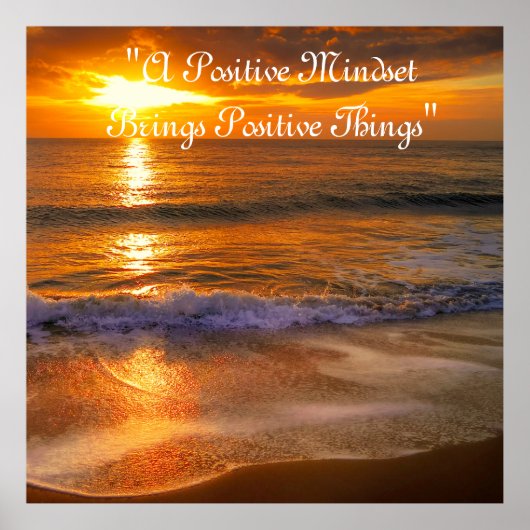 Modern Ocean Sunset Poster (Voorkant)