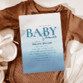 Modern Ocean Waterverf Baby shower Kaart