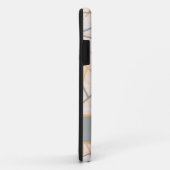 Modern Ochre en Grey Geometric Lines Case-Mate iPhone Case (Achterkant/rechts)