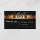 Modern Ochre Mandala Visitekaartje (Achterkant)