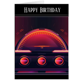 modern odometer Wenskaart