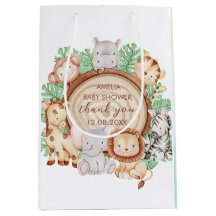 Modern Oerwoud Dieren Groene Safari baby shower