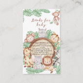 Modern Oerwoud Dieren Groene Safari Waterverf Informatiekaartje (Voorkant)