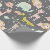 Modern Oerwoud dierlijk verpakkingspapier Cadeaupapier (Hoek)