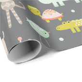 Modern Oerwoud dierlijk verpakkingspapier Cadeaupapier (Rol Hoek)