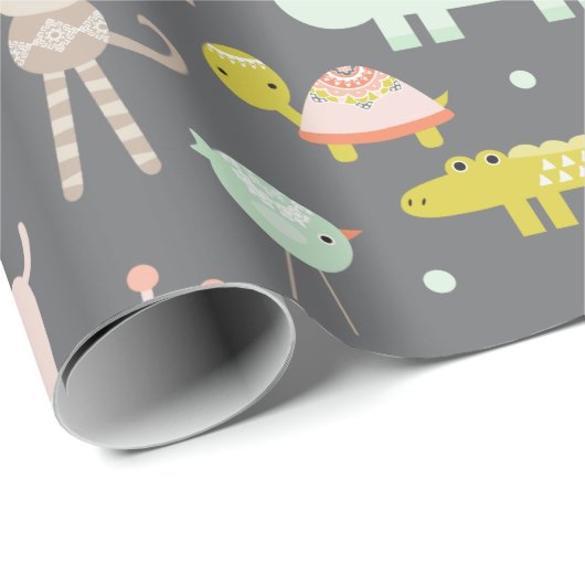 Modern Oerwoud dierlijk verpakkingspapier Cadeaupapier (Rol Hoek)