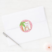 Modern Oerwoud Giraffe Safari Baby shower Sticker (Envelop)