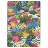 Modern oerwoud Morris kunst Klembord (Achterkant)