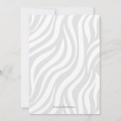 Modern Oerwoud Safari Thormed Baby shower Kaart (Achterkant)