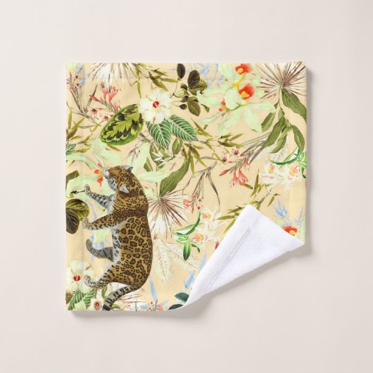  modern Oerwoud - Tropisch Bad Handdoek (Wasdoekje)