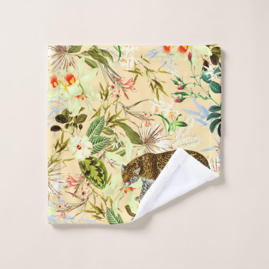  modern Oerwoud - Tropisch Bad Handdoek (Wasdoekje)