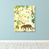  modern Oerwoud - Tropisch Canvas Afdruk (Insitu (Houten vloer))