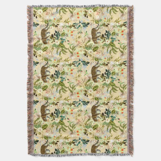 modern Oerwoud - Tropisch Deken (Voorkant Verticaal)