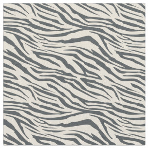 Modern Off-Zwart Ivoor Zebra Patroon Stof