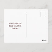 Modern ogende monogrammed naam | Maroon Red Briefkaart (Achterkant)