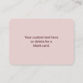 Modern ogende monogrammed naam | Maroon Red Informatiekaartje (Achterkant)