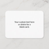 Modern ogende monogrammed naam | Zwart Grijs Wit Informatiekaartje (Achterkant)