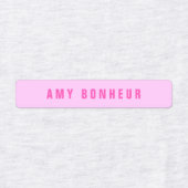 Modern ogende namen | Roze & Paarse Iron-on Labels (Design 1)