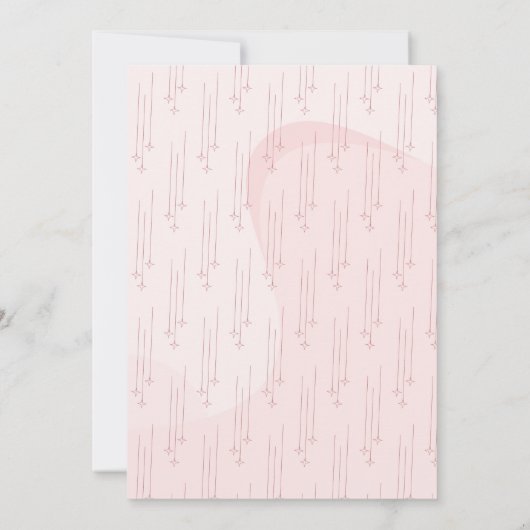 Modern Oh Baby Beige esthetisch Baby shower Kaart (Achterkant)