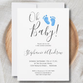 Modern Oh Baby Couples Baby shower Kaart