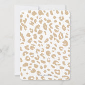 Modern Oh Baby Dierenprint Geslacht Neutrale douch Kaart (Achterkant)