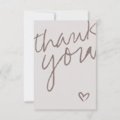 Modern Oh Baby Neutraal Baby shower Bedankt (Achterkant)