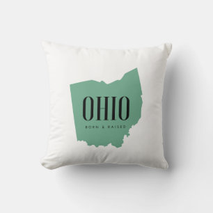 Modern Ohio State Silhouette Kussen
