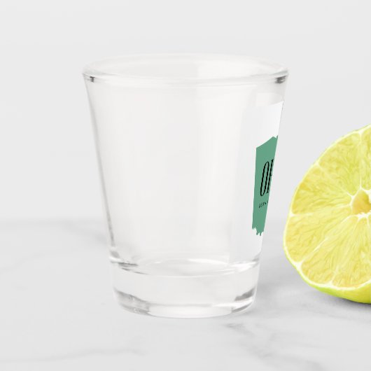 Modern Ohio State Silhouette Shot Glas (Links)