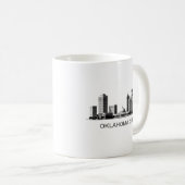 Modern Oklahoma City gestileerde skyline Koffiemok (Voorkant rechts)