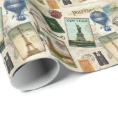 Modern oldtimers cadeaupapier (Rol Hoek)