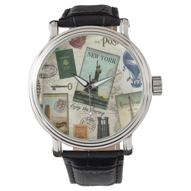 modern oldtimers horloge (Voorkant)