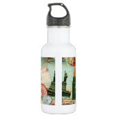 modern oldtimingreiscollage waterfles  (Achterkant)